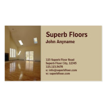 wood floor business cards
