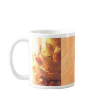 Wood Frame Wedding Cake Favour Mug (5a)