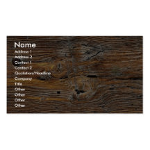 Wood grain, sheet of weathered timber business card templates