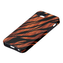 Wood Grain, Zebra Print iPhone 5 Case