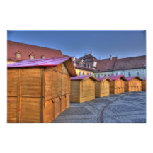 Wood houses photographic print