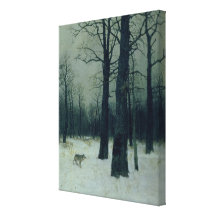 Wood in Winter, 1885 Stretched Canvas Prints