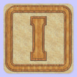 Wood Monogram I stickers