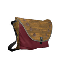 Wood Panel Messenger Bag