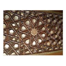 wood panel post card
