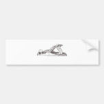 Wood Plane Bumper Sticker