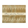 Wood Rings RSVP Postcard, gold tint
