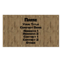 Wood & Screwed Business Card Template