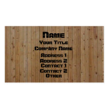 Wood & Screwed Business Card Templates