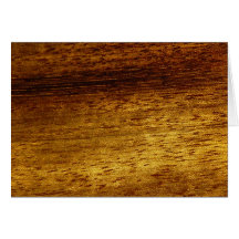 Wood teak greeting card