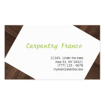 Wood texture, carpentry business card