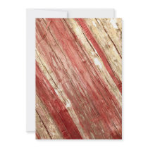 Wood Texture Custom Invites