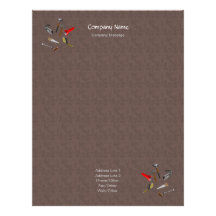 Wood Tiles Tools Stationery Custom Letterhead