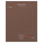 Wood Tiles Tools Stationery Custom Letterhead