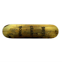 wood yellow, DIRTY GRAINYROUGH Skateboard Decks