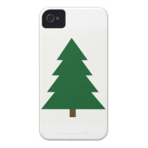 Woodblock Christmas Tree Case-Mate iPhone 4 Cases