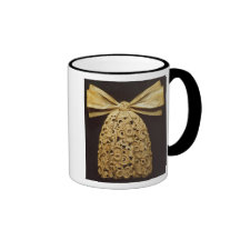 Woodcarving of a cravat coffee mugs