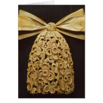 Woodcarving of a cravat cards