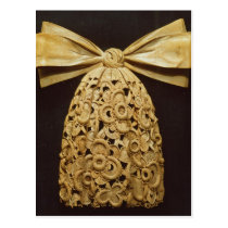 Woodcarving of a cravat postcards