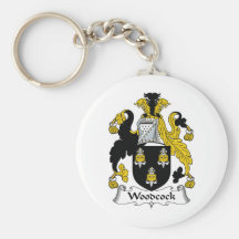 Woodcock Family Crest Key Chain