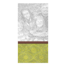 Woodcut Photo Template Custom Photo Card