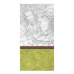 Woodcut Photo Template Custom Photo Card