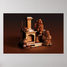 Wooden Art by Yuri Firsanov: Oven Poster