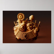 Wooden Art by Yuri Firsanov: Together Poster