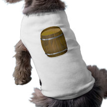 Wooden Barrel Dog T Shirt