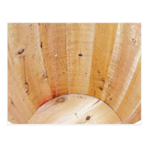 Wooden Barrel Post Card