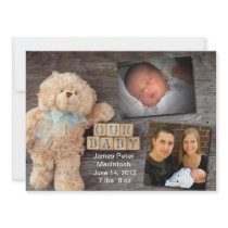Wooden Blocks Teddy Announcement