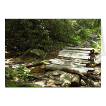 Wooden Bridge Greeting Cards
