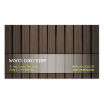 wooden business card