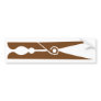 wooden 	clothespin icon bumper sticker