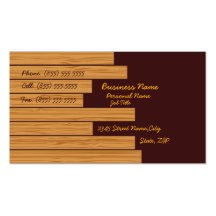 Wooden Construction  Business Business Card
