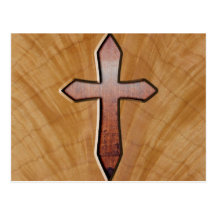 Wooden Cross Post Cards