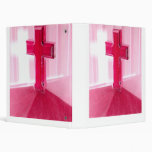 Wooden cross, red version photograph church binders
