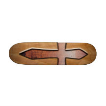 Wooden Cross Skateboard Deck