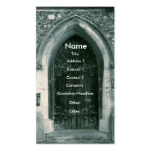 Wooden Door Business Cards