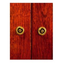 Wooden door postcards