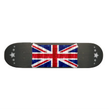 Wooden English Flag Skateboard Decks