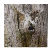 Wooden face tile