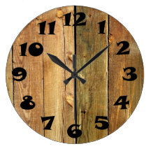 Wooden Fence Wallclocks