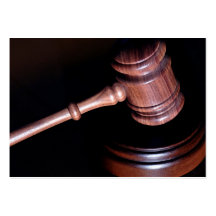 Wooden Gavel business card