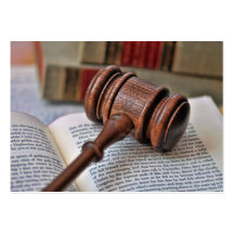 Wooden Gavel Business Cards
