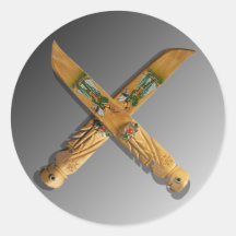 Wooden Knives Sticker