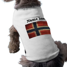 Wooden Norway Flag Pet Clothing