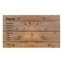 Wooden Planks Business Card Templates