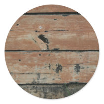 Wooden planks with algae grass  growing photograph