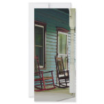 Wooden Rocking Chairs on Porch rack cards